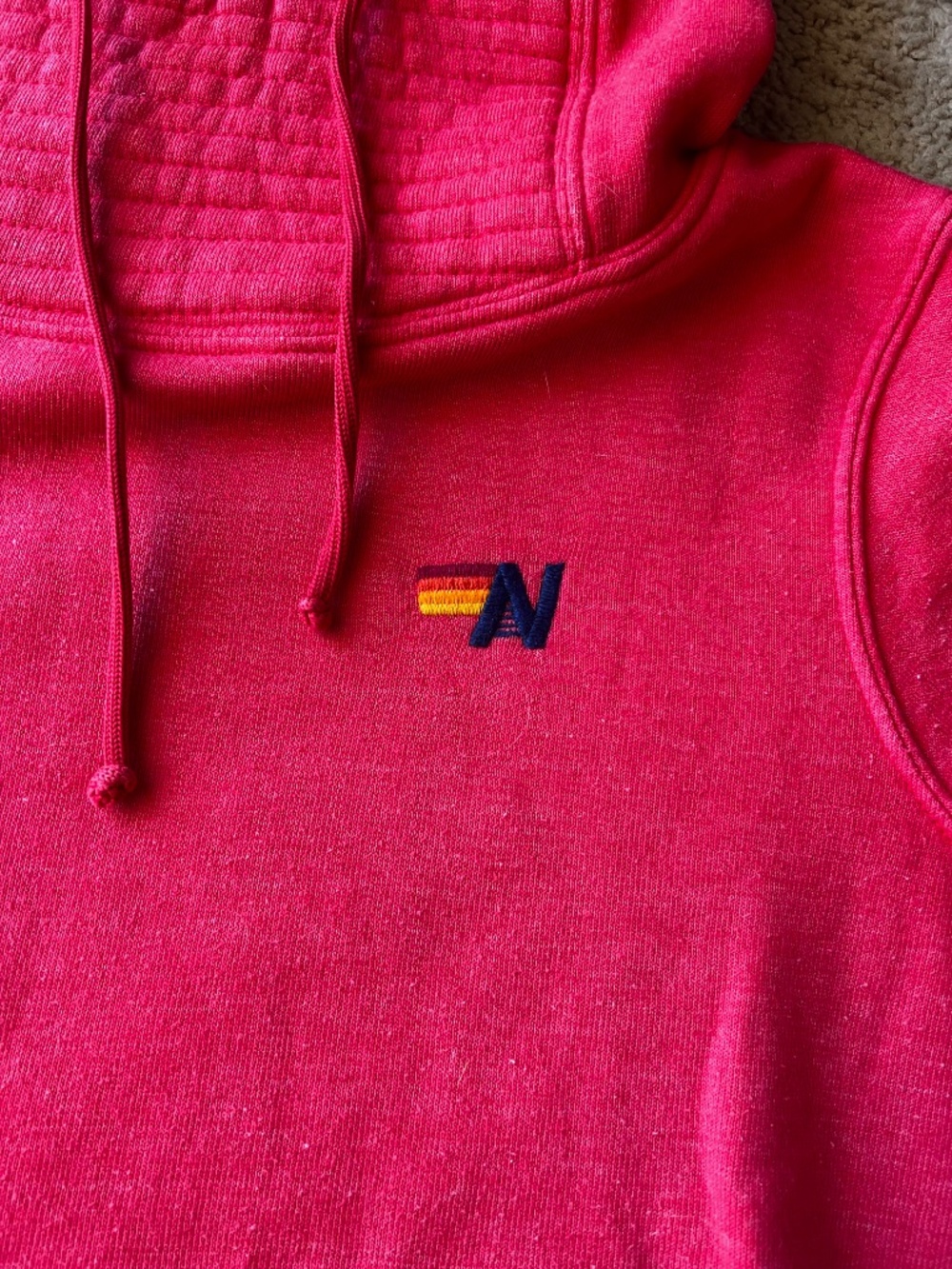 Aviator Nation Ninja Hoodie XS Red | Classic Funnel Neck Sweatshirt - Picture 6 of 16